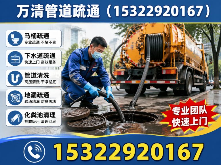 南沙区24小时管道疏通展示图